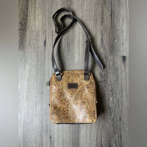 Relic Brown Leather Crossbody Bag - Picture 1 of 9